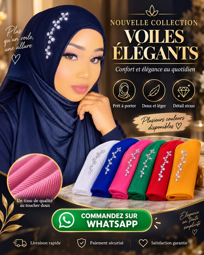 Pack de 6 Voiles Élégants – Pack 1 ou Pack 2 au Choix